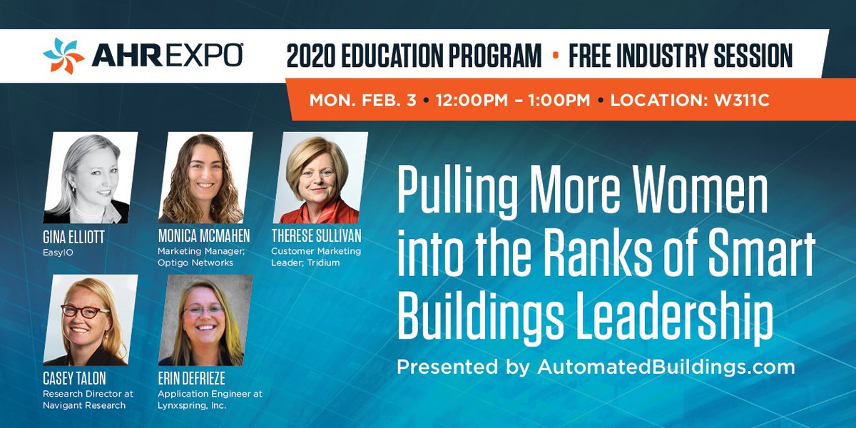 Today! Don't miss this session with our Director of Marketing, <a href="/mlmcm/">Monica McMahen</a>, <a href="/BuildingContext/">Therese Sullivan</a> from <a href="/TridiumInc/">Tridium Inc.</a>, Gina Elliott from <a href="/IoEasy/">EasyIO</a>, @CaseyHTalon from @NavigantRSRCH, and <a href="/ErinDeFrieze/">Erin DeFrieze</a> from <a href="/lynxspring/">Lynxspring, Inc.</a>: hubs.ly/H0mBHGh0 <a href="/ahrexpo/">AHR Expo</a>