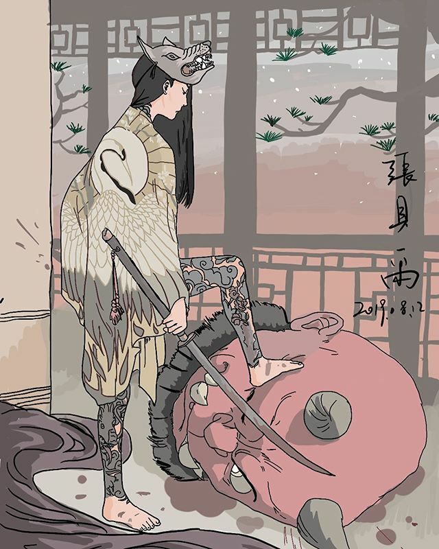 Beautiful illustration by one of our second year students Beier Zhang.
.
.
#illustration #japanesefolklore #illustrationdegeree ift.tt/2RTdgbV