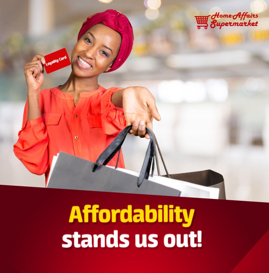 Why is Home Affairs affordable? You might ask.😊
We have you at heart and always want you to buy more while you spend less.

#BestDeals #AffordableProducts #HomeAffairs #SupermarketInGbagada #Startups #entrepreneur #Supermarket #shopping #Customerservice #fresh #food #Market
