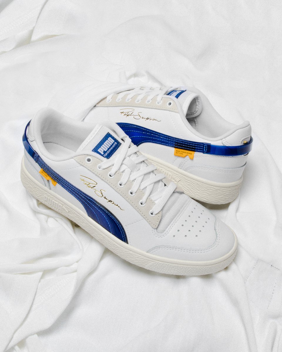 bodega's tweet image. The Puma x Randomevent Ralph Sampson Lo are available now online at Bodega - bit.ly/397SV8n #puma #randomevent #bodega #bdgastore