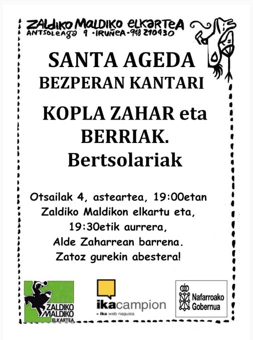 Santa ageda zaldiko