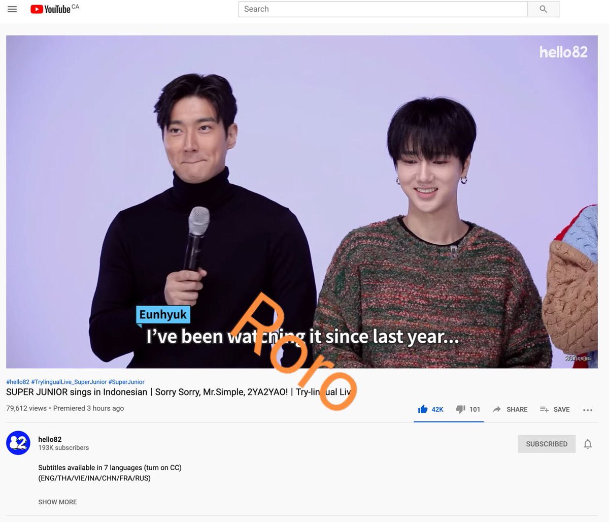Rorow47's tweet photo. My fav part literally is they make fun of “Super Junior Failed” That’s so funny 🤣🤣🤣 go and watch it.
@hello82official 
#hello82 
 #TrylingualLive_SuperJunior #SuperJuniorxhello82 
👉🏻Link: https://t.co/X3pEcYNFEm https://t.co/p4X3XPCkTd