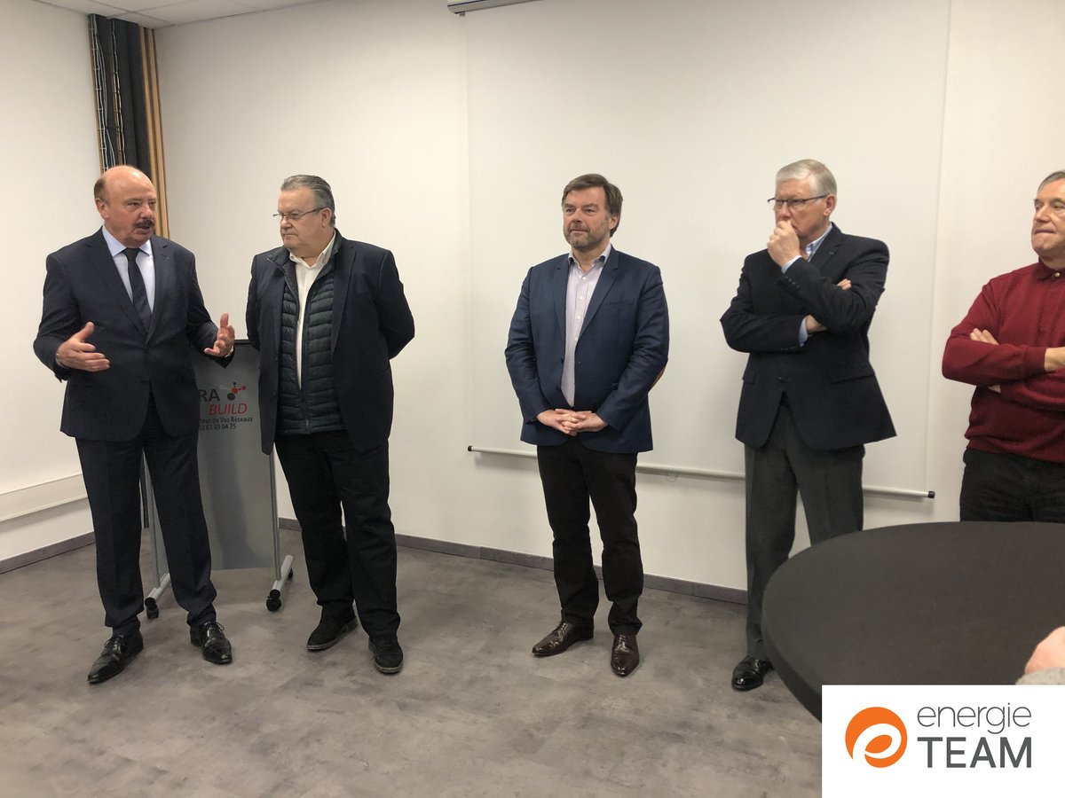 energieTEAM_fr's tweet photo. [#inauguration] à Fouilloy d’Infra Build constructeur de réseaux électriques et partenaire d’energieTEAM dans la construction de parcs #éoliens. 

Exemple de réussite d’une entreprise créatrice d’activité et d’emplois sur le territoire. Fier de notre filière éolienne ! https://t.co/WoXB12PNOK