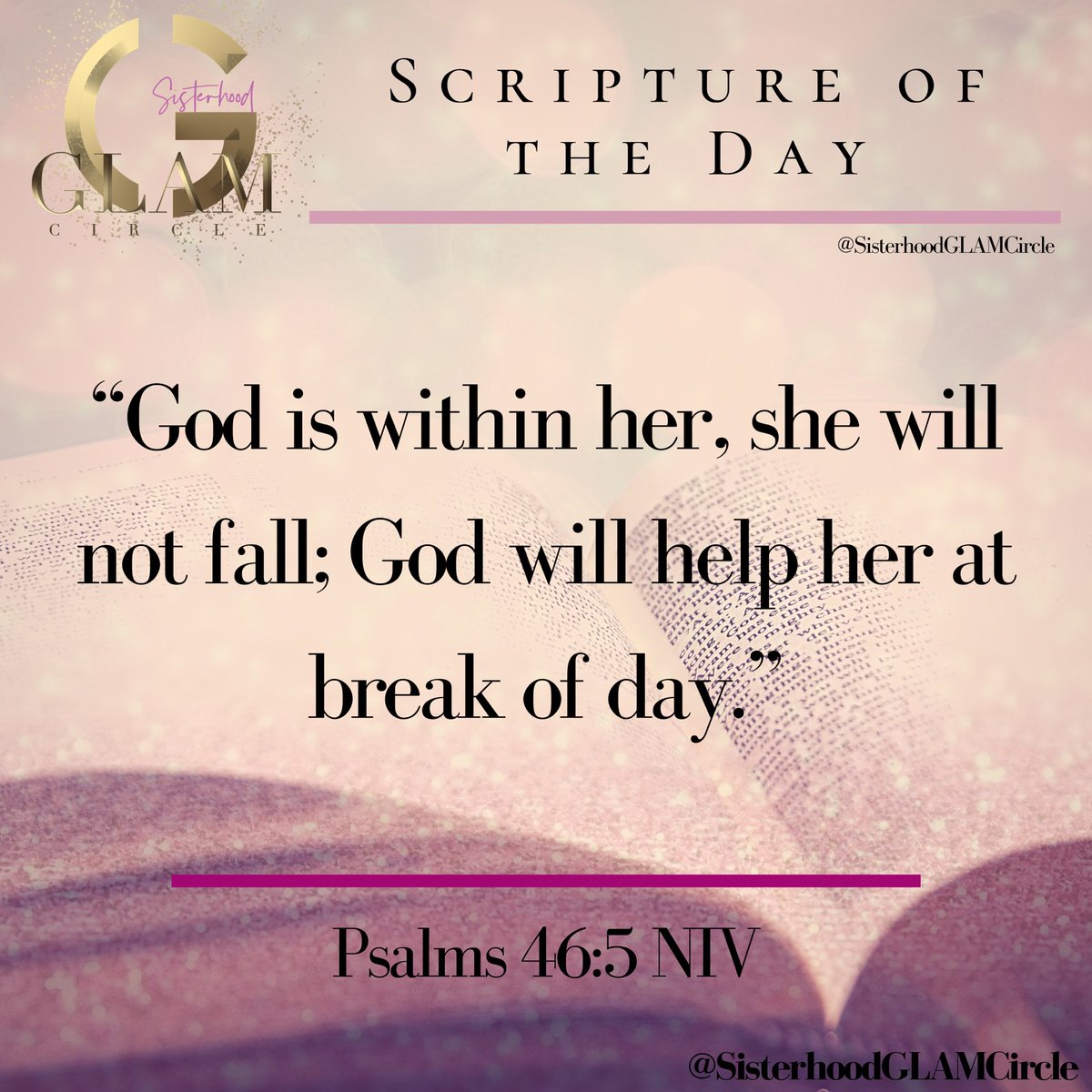 SisGlamCircle's tweet photo. Glamorous Girls here’s the scripture for today! 💎 🎀🙏🏾 #sisterhoodglamcircle💓💓💓 #cakestagramph https://t.co/tC5tLKYqO4