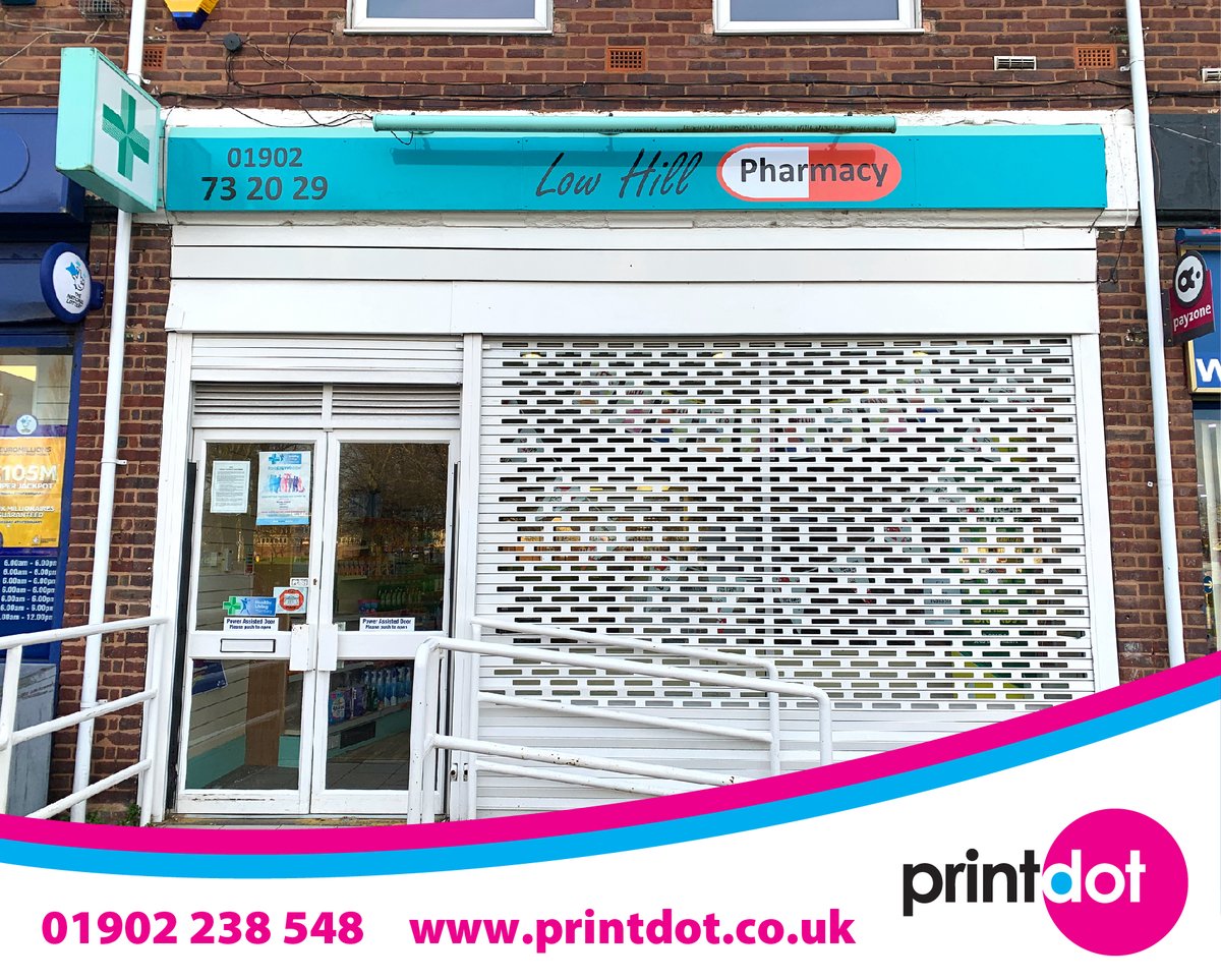Printdot's tweet image. New signage for a local pharmacy which has recently taken over from the Co-Operative 💊

The signs were installed early this morning ready for their opening at 9am! 🕘

📞 01902 238 548
📧 enquiries@printdot.co.uk
🌐 printdot.co.uk

#vinyl #dibond #sign #signage #print