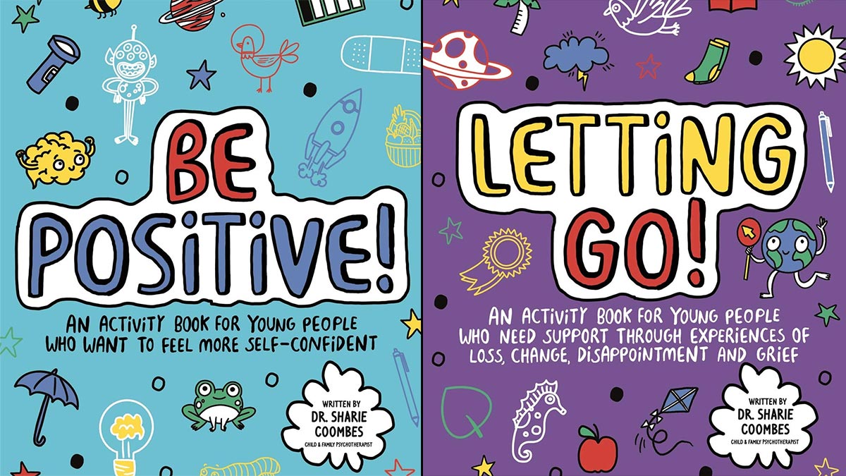 The front covers of Be Positive! and Letting Go!