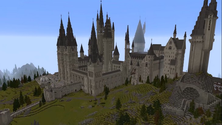 geekjuniorfr's tweet image. Le château de Poudlard dans Minecraft ? Une vidéo présente le projet geekjunior.fr/chateau-de-pou… #Minecraft #ModMinecraft #HarryPotter