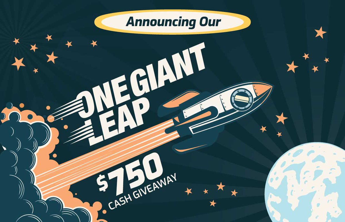 🚀 $750 CASH PRIZE GIVEAWAY: Something like this happens only once in a blue moon. To celebrate leap year, we're giving away one giant $750 CASH PRIZE. Plus, you can enter every day until Saturday, February 29. Enter at bit.ly/2u6OlbY to win.