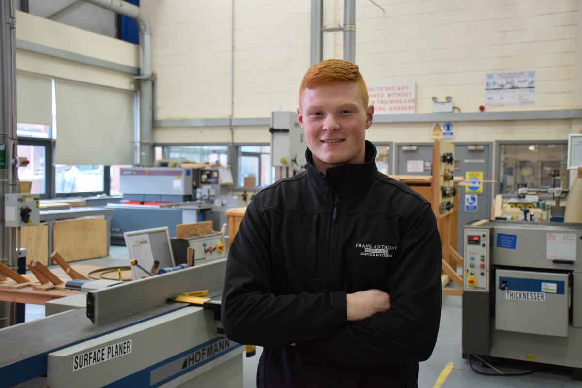 Carpentry and Joinery Apprentice Kian loves his #Apprenticeship and working for @Kitchens_FrankA!

'I fit kitchens, work on bespoke jobs, and I enjoy developing my skills. There's nothing better than completing a quality piece of work for a happy customer.' #NAW2020 #LookBeyond