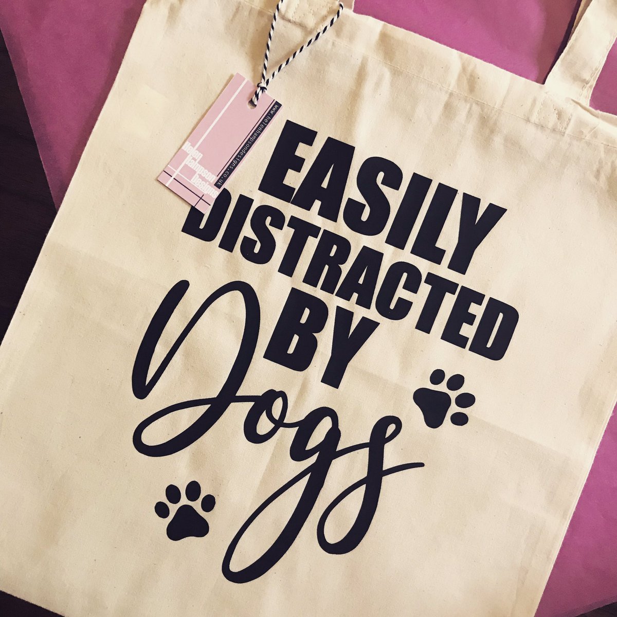 HHampsonDesigns's tweet photo. Tote bag day today. Printed and ready to be sent out. 
Don’t forget all orders are sent out wrapped in tissue paper. It might be a gift to yourself but receiving it wrapped up is such a treat 💕
FREE delivery on all orders too .
https://t.co/uQ3DPbjAhX
#totebag #personalised #dog https://t.co/EEEqQvDahF