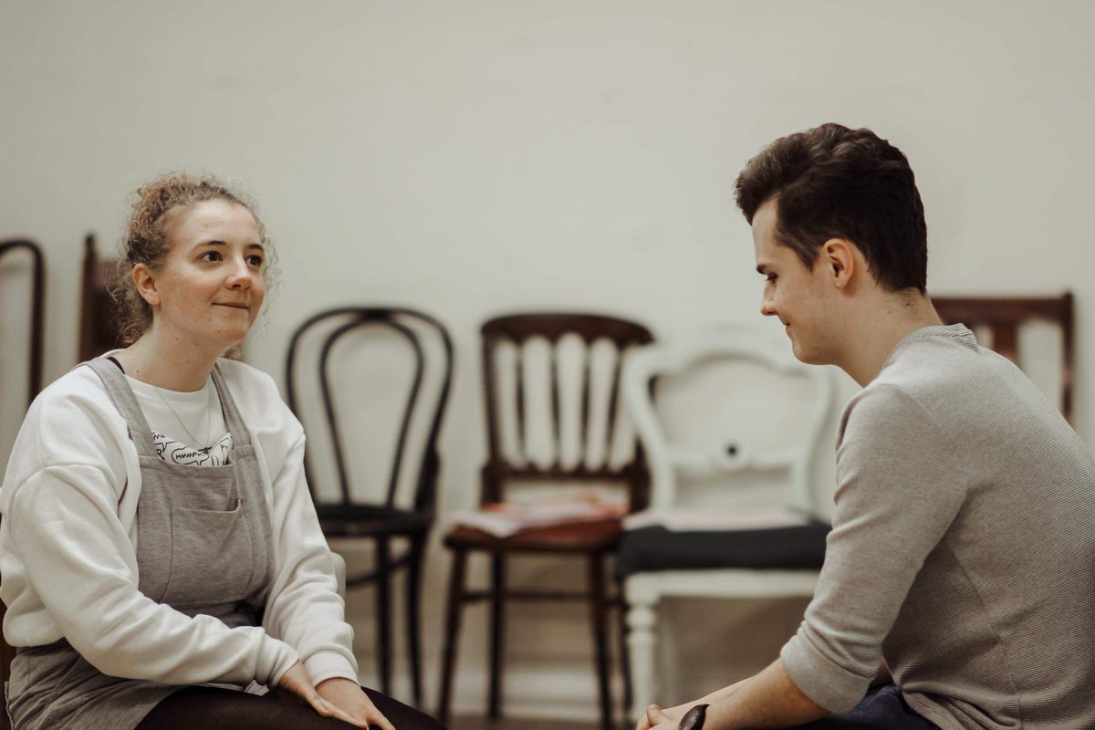 TheatreFlying's tweet photo. Brilliant rehearsal! Feels great to have it on its feet with some good improv work. Love our little group and can't wait for it to grow! https://t.co/SwF3VHhFJY