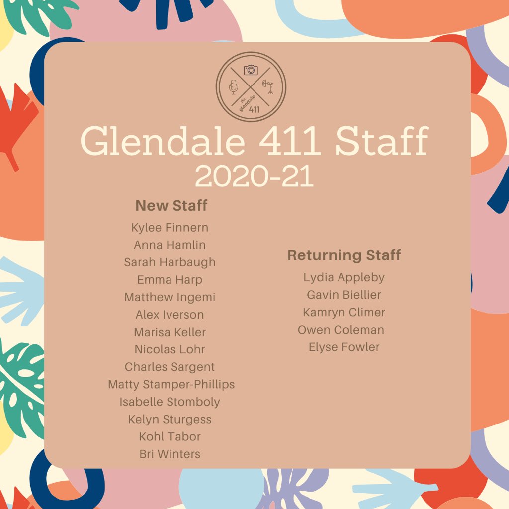 Our staff list for next year! 🥳 To the new staff, stay tuned for a letter from Ms. Baxley within the next few days.