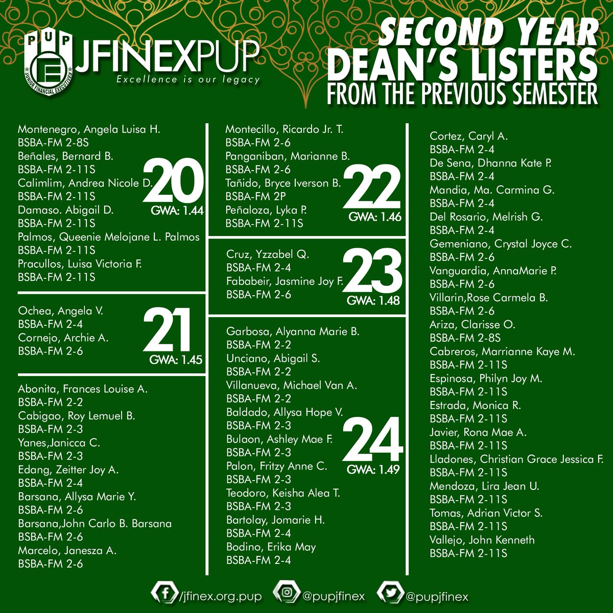 PUPJFINEX's tweet photo. #2ndFinanceWeek
#TheQuestInFinance
#JFINEXperience https://t.co/439Vo7z5g2