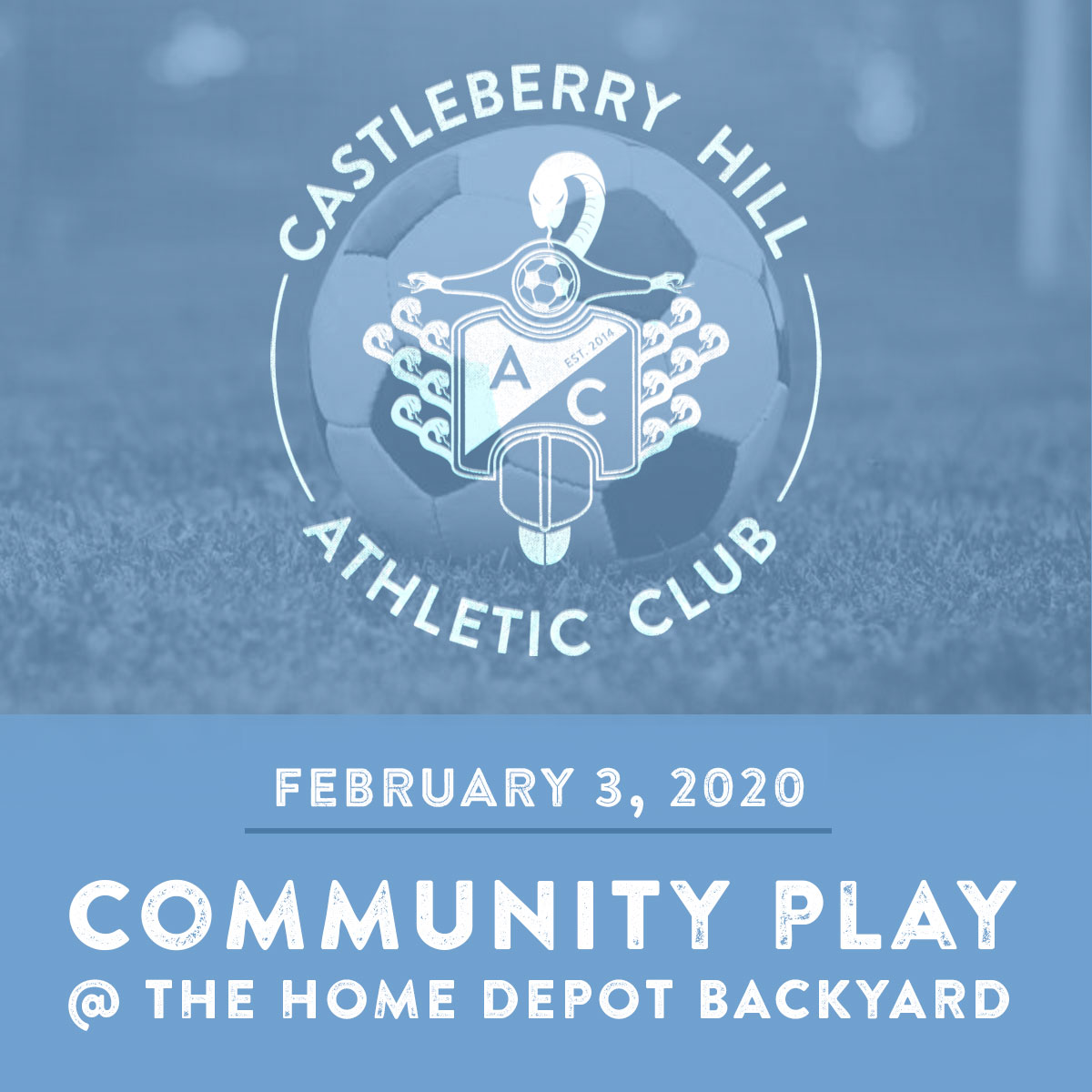 Come back like Kyle Shanahan is coaching the opposition, and enjoy what looks to be beautiful weather for our weekly kick about! Remember to bring both a light and dark shirt so we can split the teams.

#CHAC #KickAbout #Soccer #Atlanta #TheHomeDepot #Backyard #TooSoon