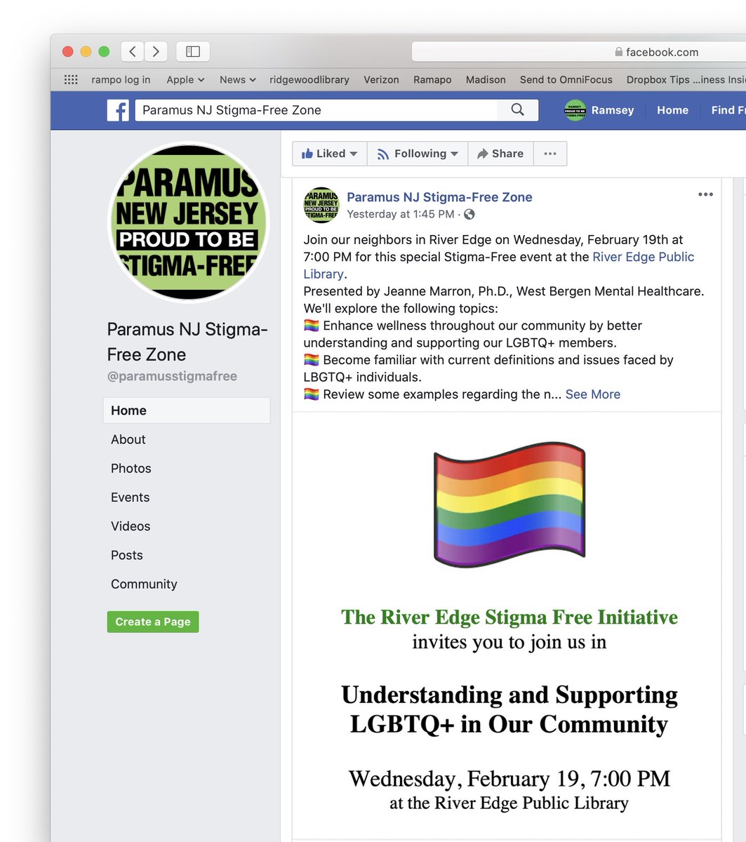 RNJstigmafree's tweet photo. Way to go River Edge Stigma Free!  If you can't make this one Ramsey School District is doing a similar presentation this Wednesday night! https://t.co/A22hL1RGUN