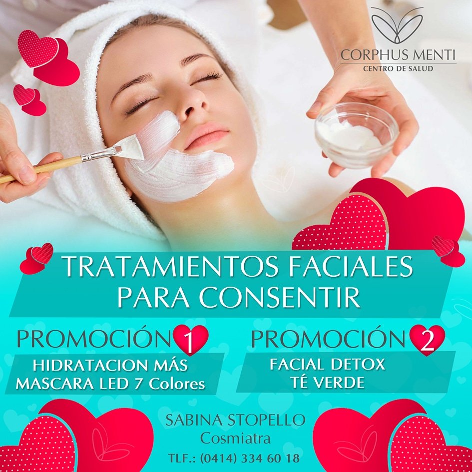 corphus_menti's tweet photo. En este mes del amor y la amistad..consientete con nuestras super promociones. Regala o regálate salud y bienestar. Para citas puede comunicarse al 02129422966 - whatsapp 04141407411 https://t.co/HdtxcWDryA