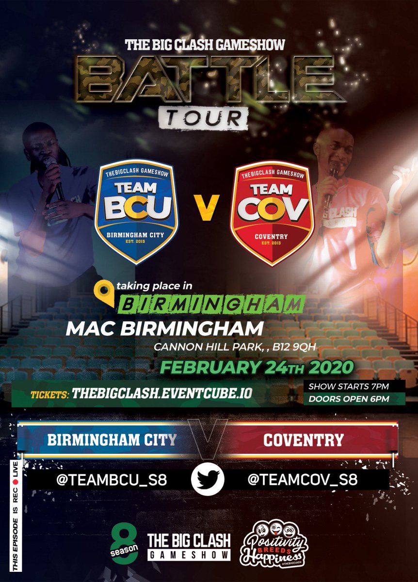 TheBigClash's tweet photo. 🔵BCU v COV🔴
Birmingham City v Coventry 

 🔗https://t.co/5GFqNJwexW 
2️⃣TEAMS
7️⃣GAMES
1️⃣WINNER
⚔️LET’S BATTLE!

📅FEB 24
📍Birmingham 

😴Who will still be sleeping? 💤 
😳Who will be awake &amp; ready for the next round?🔝
#CovReady #B4Baby @TeamBCU_S8 @TeamCOV_S8 #TheBigClash https://t.co/ULLzDwvdqx