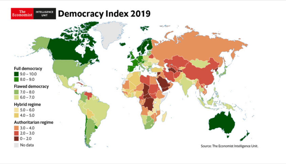 Bolivia cae en el ranking de calidad democrática y se acerca a un régimen autoritario dlvr.it/RPJ5qW
