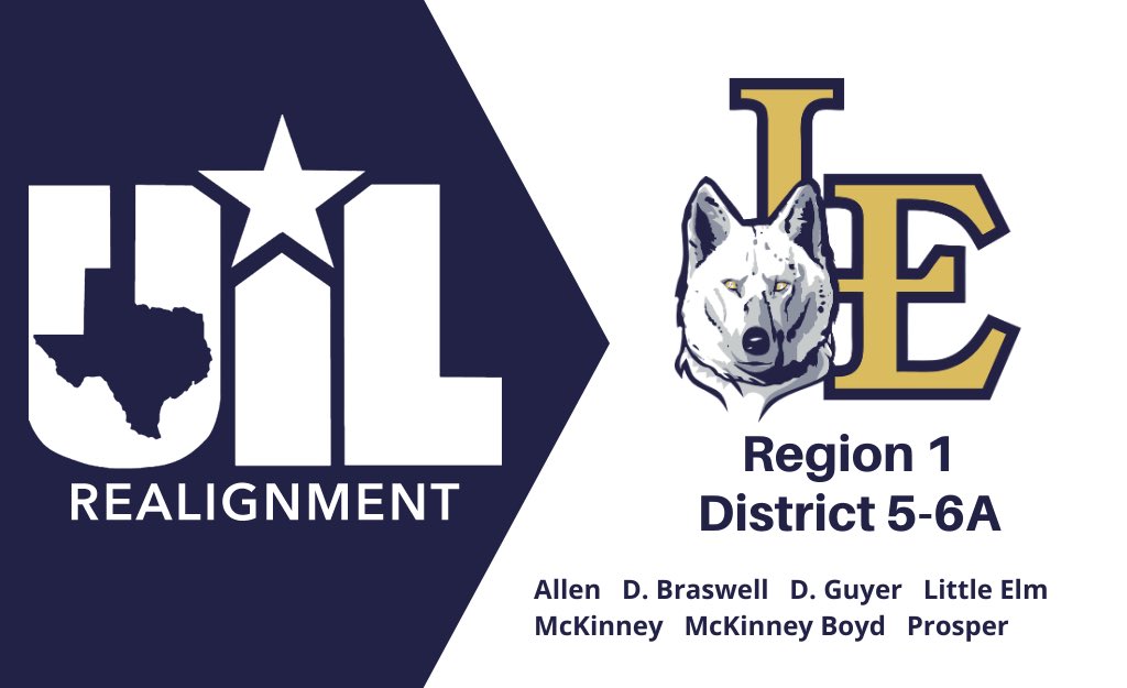 *PRESS RELEASE* - UIL Realignment: Lobos in 5-6A for 2020-2022! Let’s Go Lobos! <a href="/leisd/">Little Elm ISD</a> <a href="/LittleElmHS/">Little Elm HS</a> @LMSLOBOS