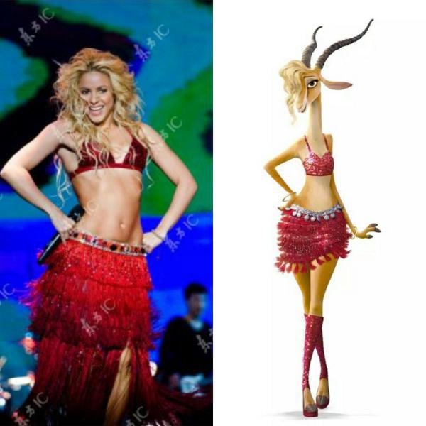 Shakira Appears To Have Dressed As Her Zootopia Character For Her