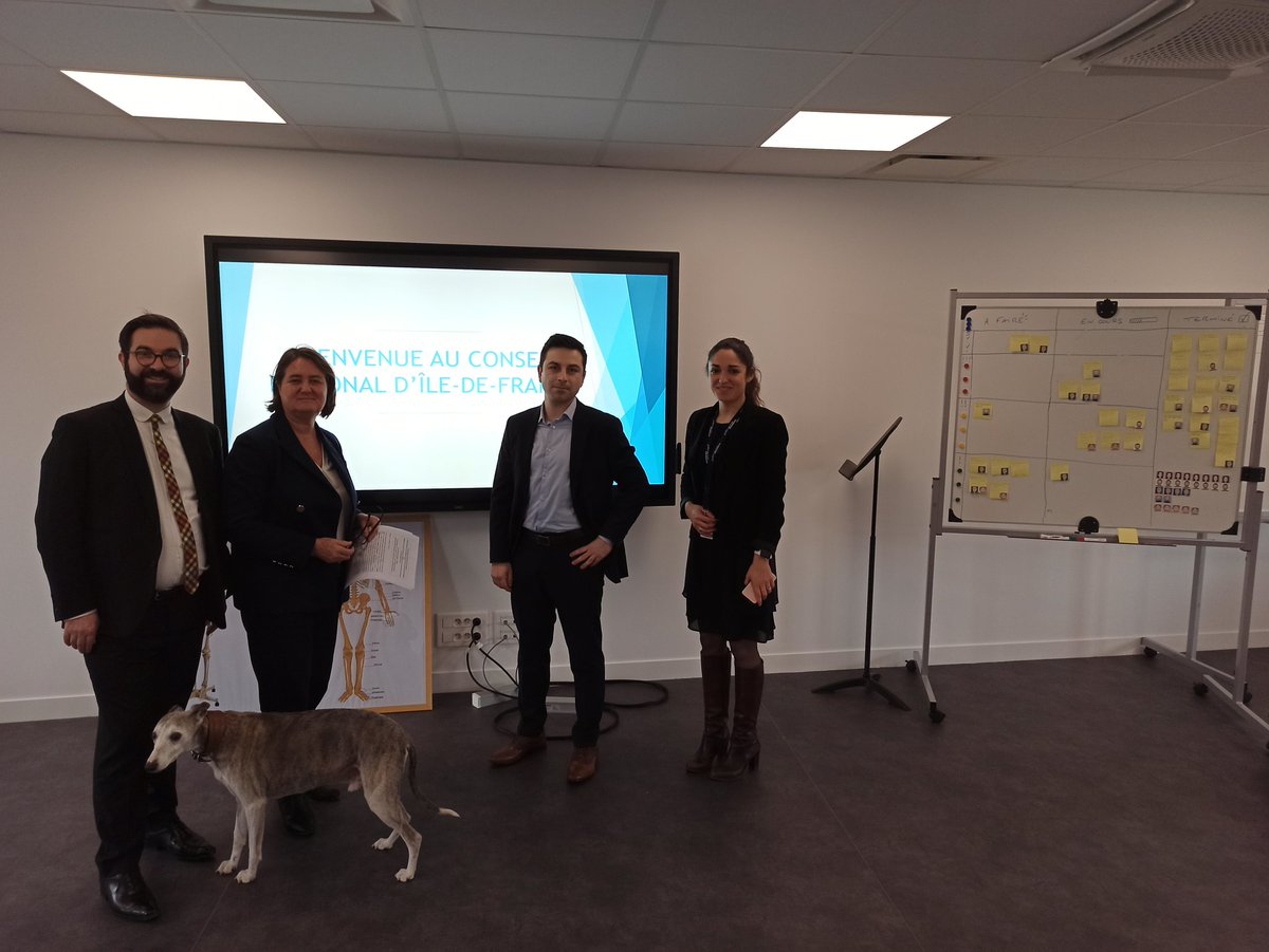 De_Lavalette_B's tweet photo. Visite d'1 délégation @iledefrance pour découvrir nos espaces "flex" &amp; design de la @villedesuresnes et le projet "Incarnons le travail de demain" pr 1 administration + agile, + souple, + efficace, que je porte tant à Suresnes qu'à la Région! Des sources d'inspiration mutuelles! https://t.co/Nh3cD62Clm