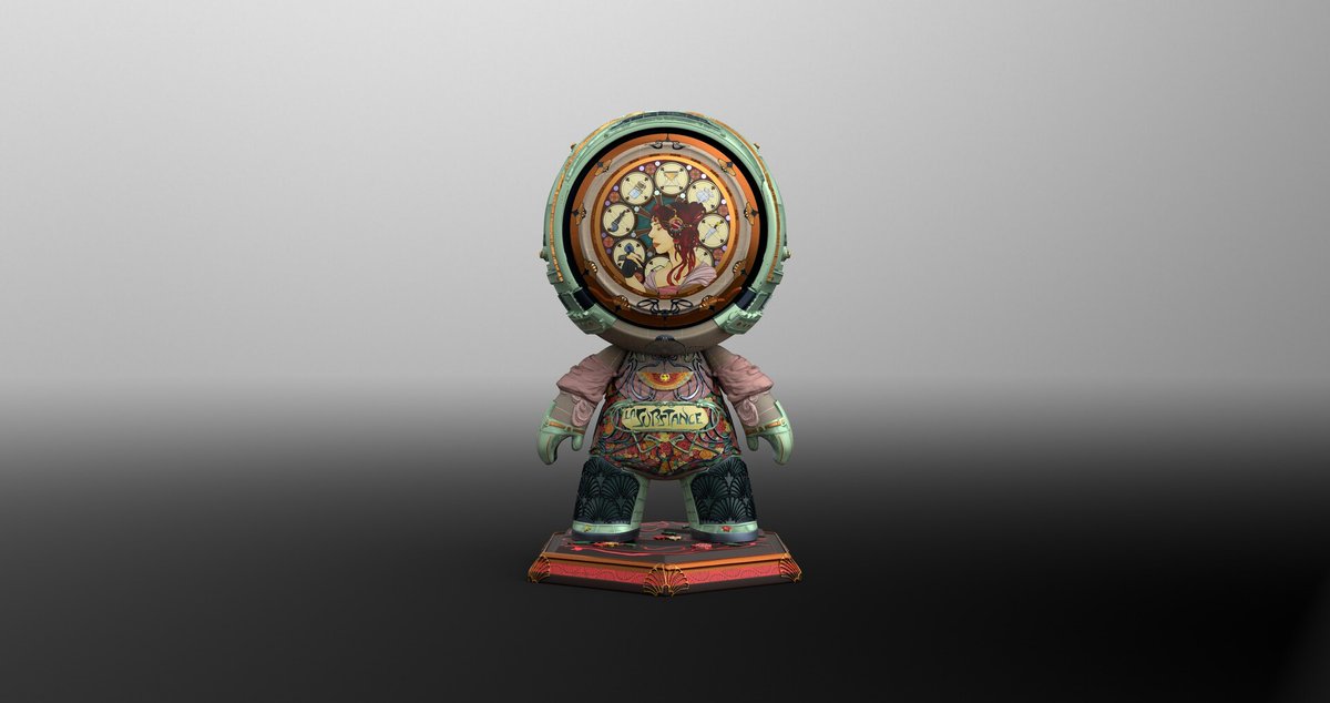 LaurelouM's tweet image. Ma participation à MeetMat2, j'ai choisi le thème art nouveau, et j'ai repris le style de Mucha pour la rosace #MeetMAT2