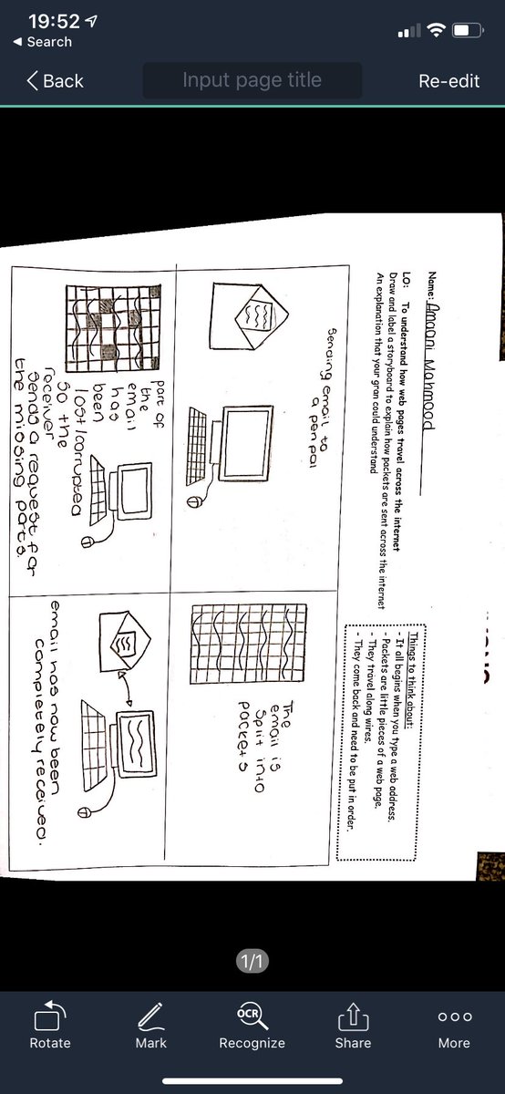 AroosaMustafa's tweet photo. Amazing work by my year 10s on packet switching @DixonsTA @DTA_Computing #howcreative https://t.co/4PsLCB68jb