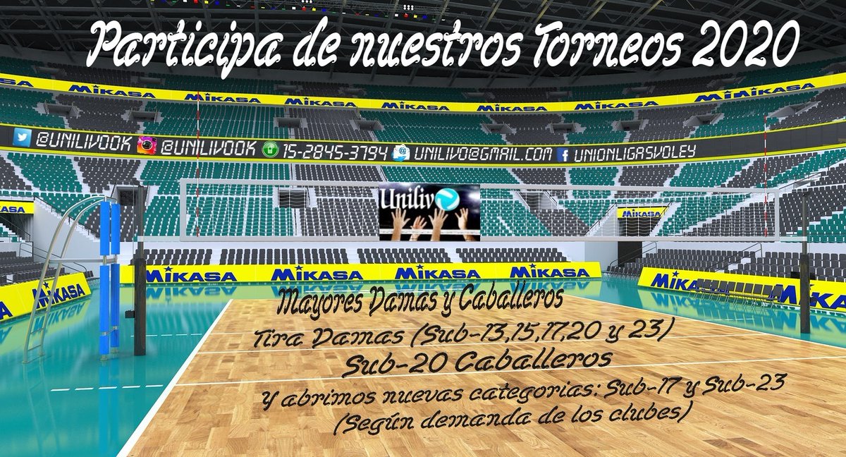 Ya estamos inscribiendo!!!! No te quedes afuera de los torneos 2020!!!