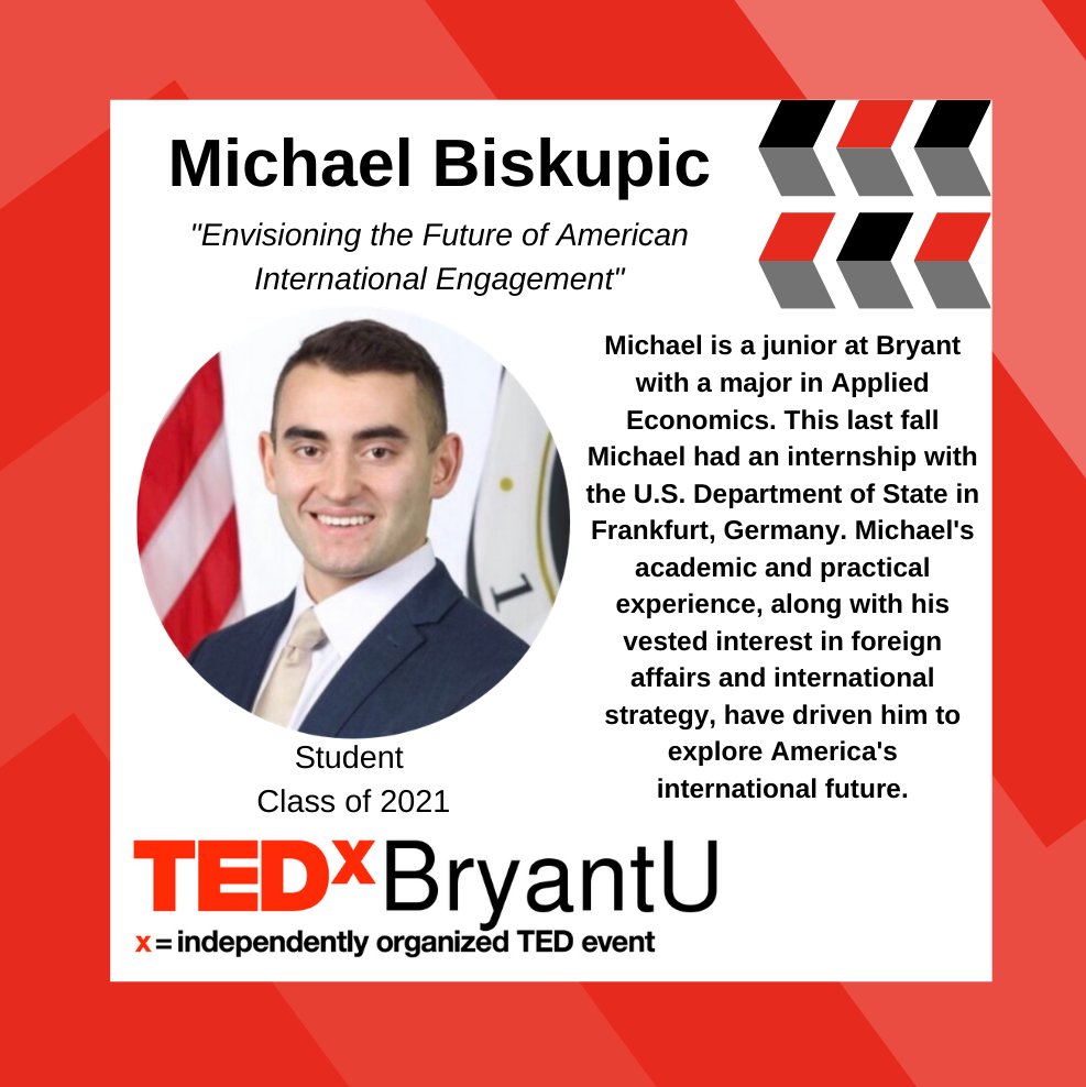 Get excited for Michael Biskupic to speak on the TEDxBryantU stage! Make sure to register with the link in the bio #TEDxBryantU2020 #2020Vision