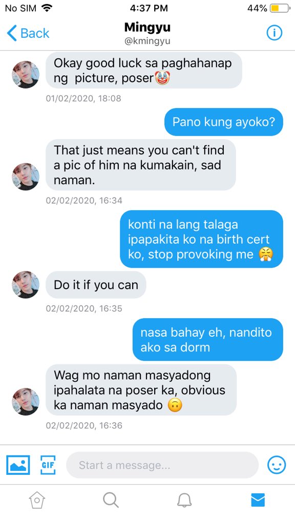 [61] dm with seungkwan + convo w/ mingyu