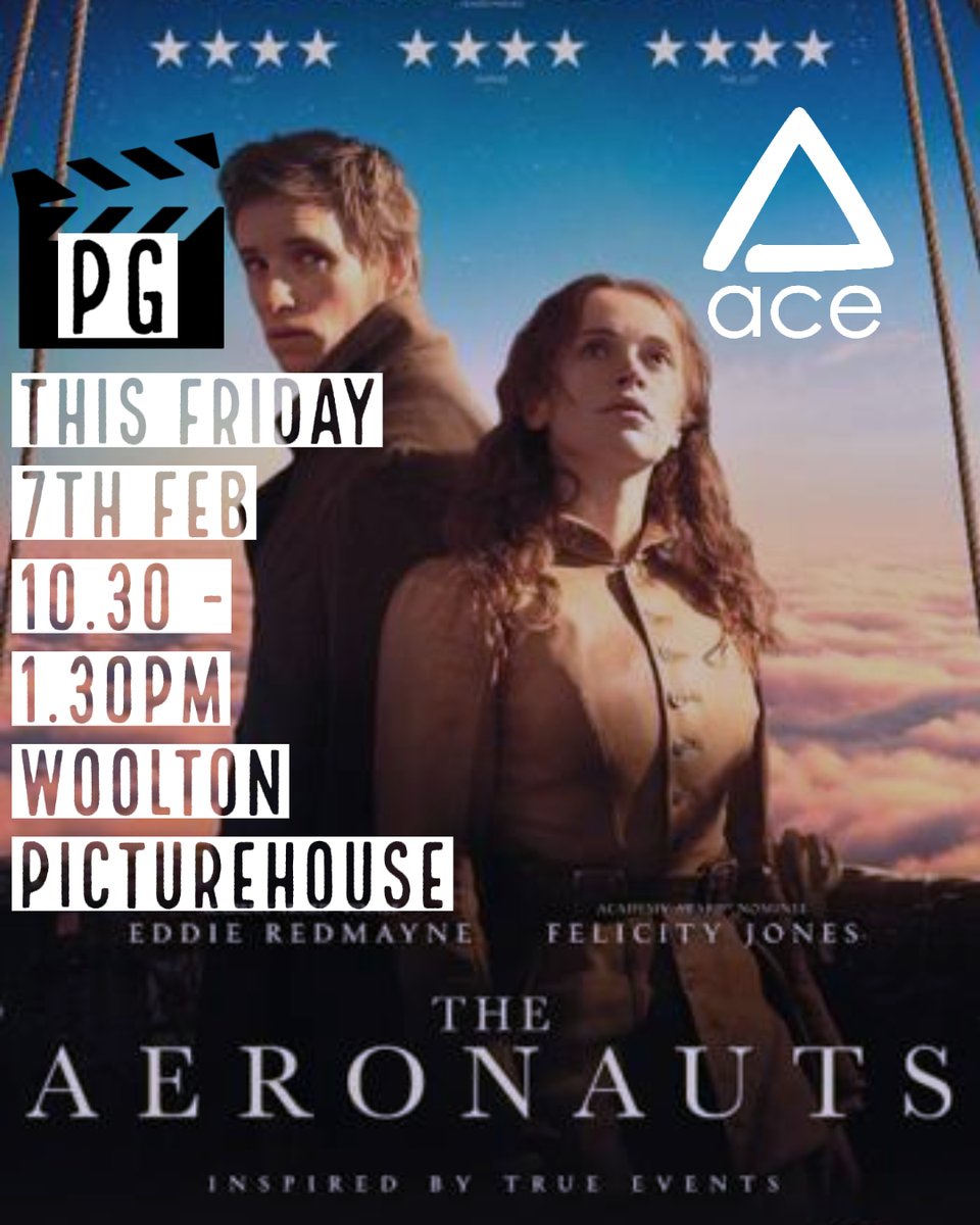 acenorthwest's tweet photo. Come and get lost in this adventure - The Aeronauts on the 7th February 10.30am - 1pm (The Movie will begin at 11am)
Providing an inclusive, friendly and fun environment. Food and drink also available for purchase. ⠀⠀
#InclusiveCinema #AutismAwareness #ThisIsAce https://t.co/0Pm9HCuVey