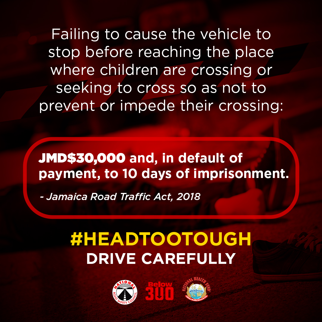 below300ja's tweet photo. Be cautious of your surroundings and be careful at all times - or the consequences will COST you!

Reckless driving is expensive!

#HeadTooTough #RoadSafety https://t.co/dMAf1WzmnB