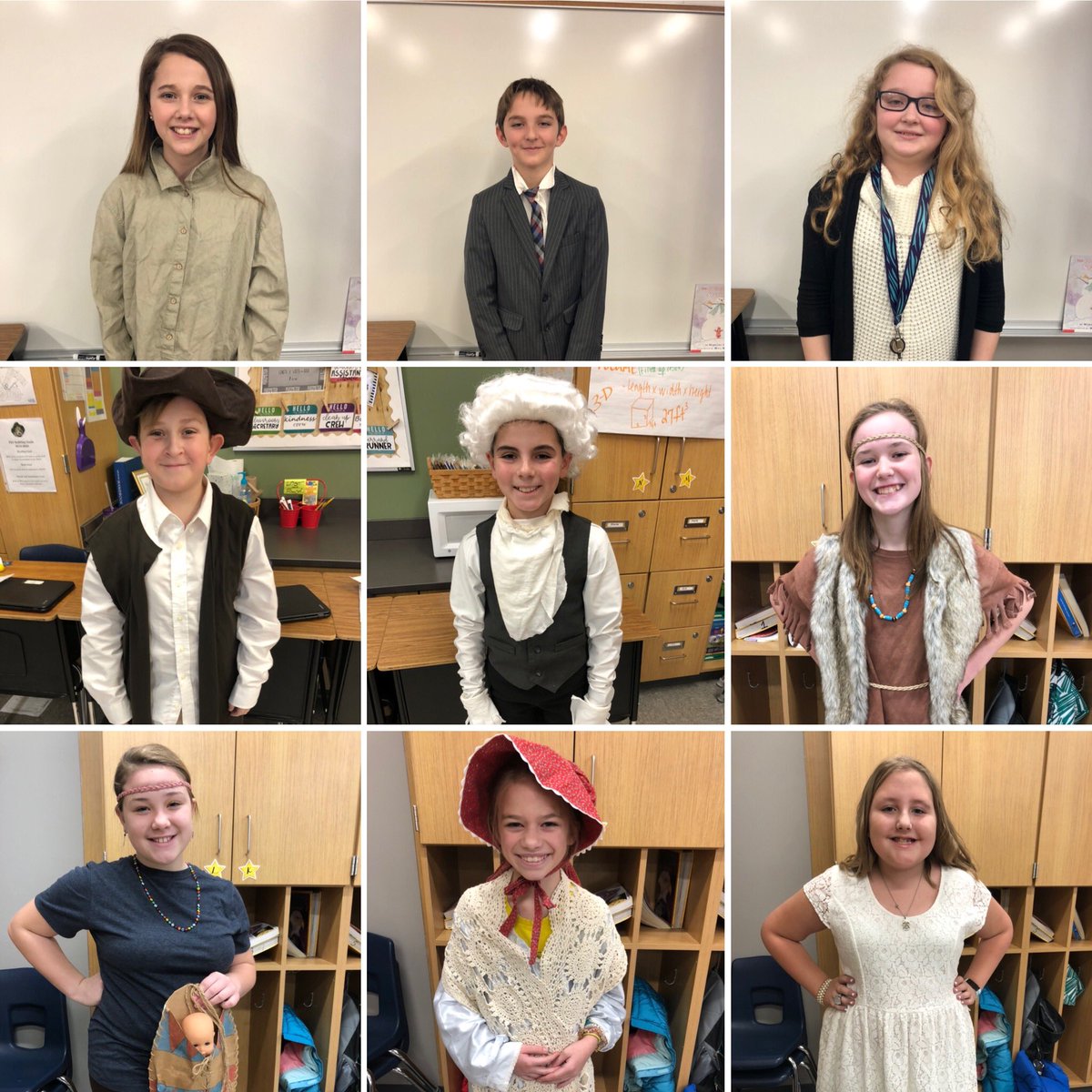 MrsHuberPCSD32's tweet photo. American Hero projects: Can you guess who they are??? Sacajawea, Rosa Parks, Christopher Columbus, Jane Goodall, Pocahontas, Henry Ford, Nancy Reagan, Thomas Jefferson, Abigail Adams #pesD32 https://t.co/hgQYCRvWxj