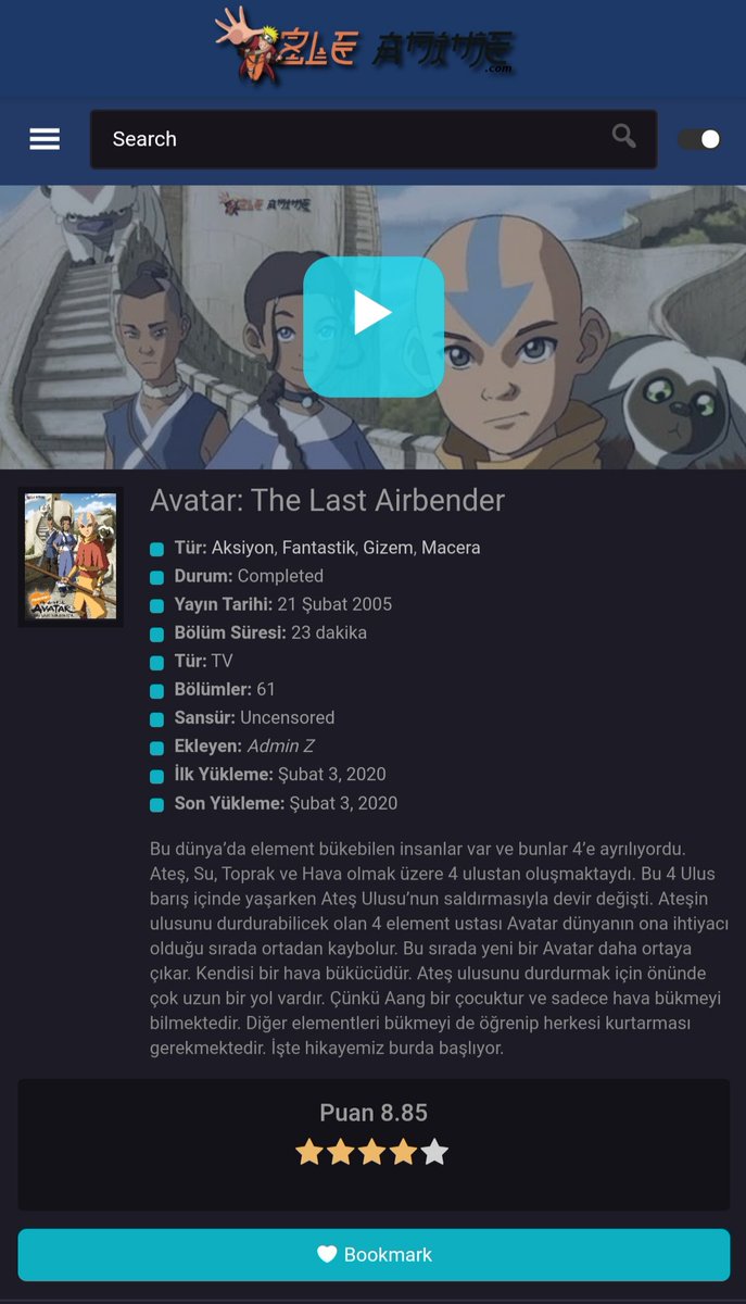 izleanimecom's tweet photo. Avatar: The Last Airbender 🤩 orada burada görünce karşına dikilip izlerim. Son gider baştan açar izlerim 😂
.
.
https://t.co/Bq1AdgAnYf https://t.co/lSHFbRL1cl