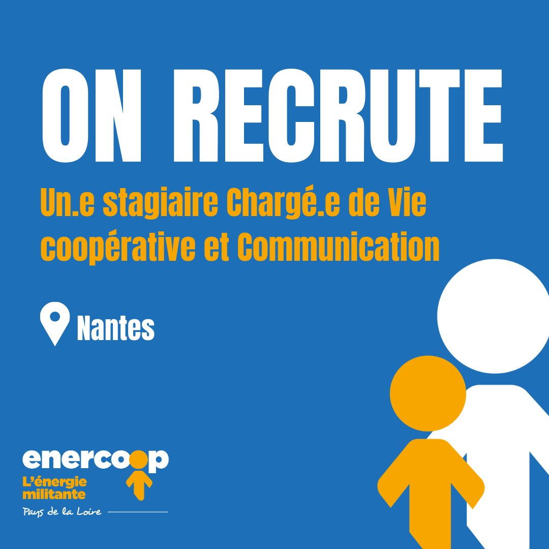 Vous voulez rejoindre une équipe à taille humaine, pour développer un projet porteur de sens, et découvrir le fameux #Solilab à Nantes ? La coopérative recrute un.e stagiaire Chargé.e de Communication et Vie coopérative 
➡️ bit.ly/stagecomviecoop