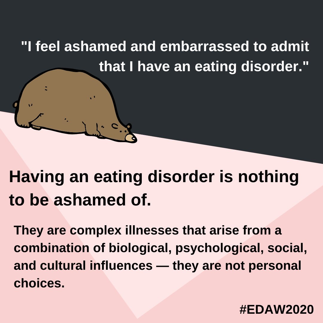 HITSeHealth's tweet photo. Eating Disorders Can't Afford to Wait: during this national week of action, Feb 1- 7, learn more about how you can help. https://t.co/evicyPwCyc #EDAW2020 #cSWOnt #DigitalHealth @ClinicalConnect https://t.co/cbAdmSKBkj