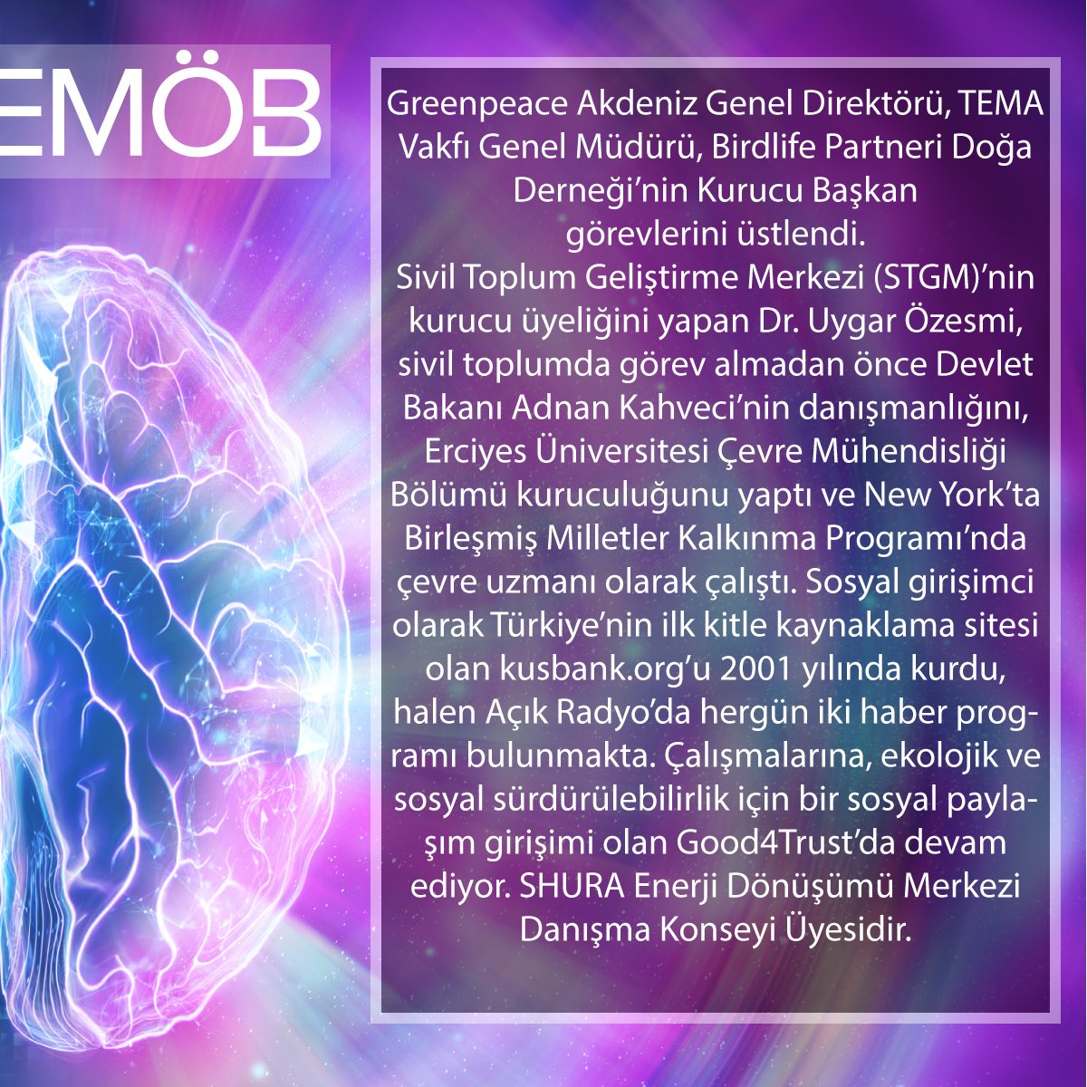 Türkiyenin en büyük endüstri mühendisliği öğrenci buluşmasında Change.org ve Good4Trust.org Kurucusu ve Genel Direktörü Dr. Uygar Özesmi bizlerle.