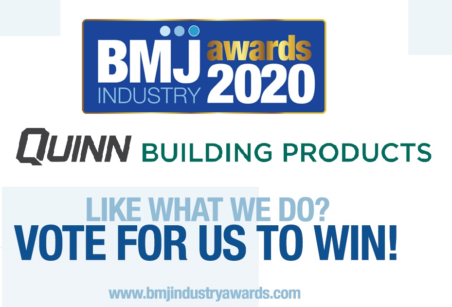 We've been nominated for a number of awards in this year's #BMJIndustryAwards and so have some of our team!
Voting is now open and we'd appreciate your support!
bmjindustryawards.co.uk/vote/
#BuildersMerchants #BuildItBetterWithQuinn
