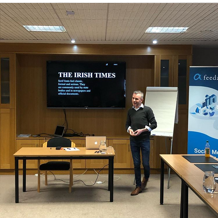 Little chat about maintaining consistency in your visual branding with <a href="/feedalpha/">feedalpha</a>  @tsnetwork_ie <a href="/kavevans/">Jane Kavanagh #feedalpha</a> <a href="/Gary3vans/">Gary Evans</a>  in #Carlow hope you all found it useful!