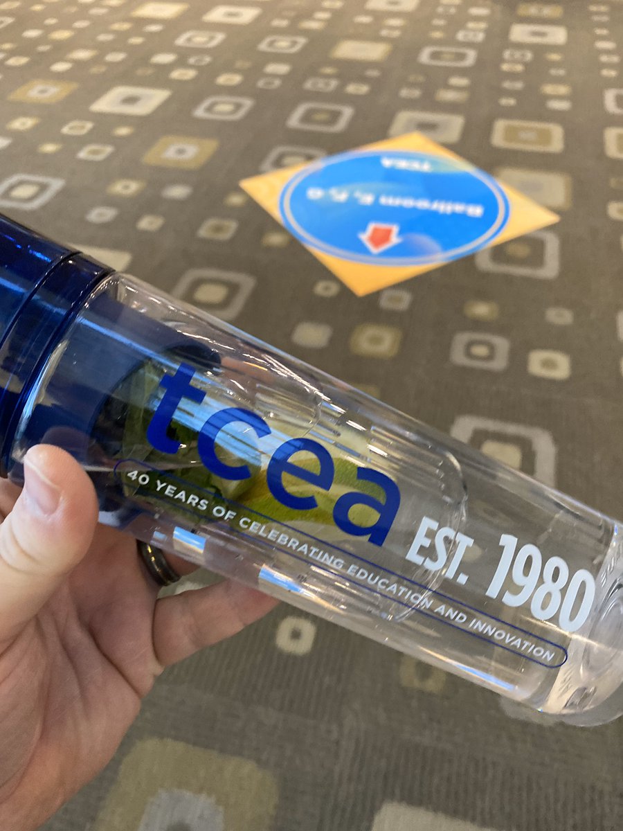 Thank you <a href="/TCEA/">TCEA</a> for the snazzy water bottle! #TCEA #TCEA2020