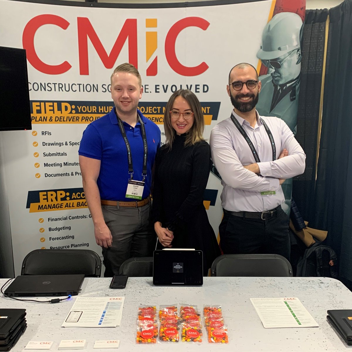 cmicsoftware's tweet photo. Did you catch our team at @CanConcreteExpo last week?
If not, your next opportunity is at @BUILDEXShows in Vancouver, February 12-13. Find us at booth #416. These smiley faces will be waiting 👋 #BuiltForConstruction https://t.co/2Wk7tw3yjO