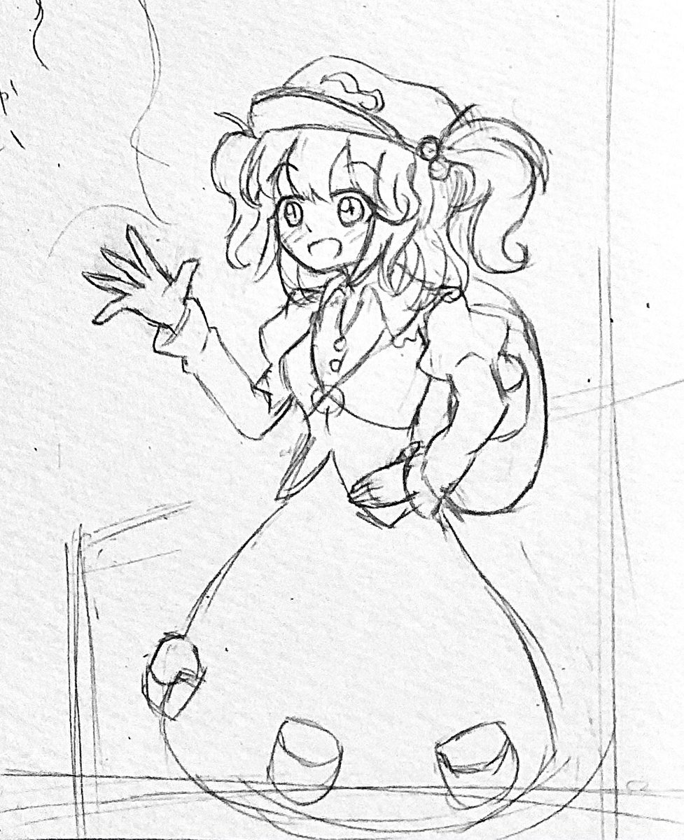 2016年9月18日のにとり→2020年2月4日のラフにとり
 #絵柄ビフォーアフター 