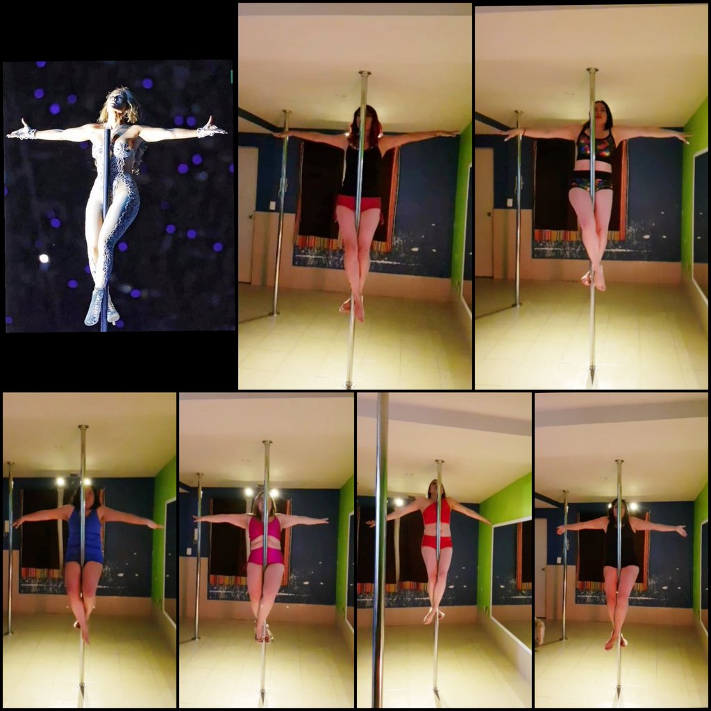NancyUbilla3's tweet photo. Todos bien emocionados con lo que hizo JLo en el Súper Bowl y yo más emocionada aún porque mis bellas alumnas en nivel básico pueden ejecutar esas figuras maravillosamente 🤩  #pole #polefit #polefitnnes #polesports #polesport #polemexico #conade #deportemexicano #poledancelife https://t.co/rdLOhMQyTB