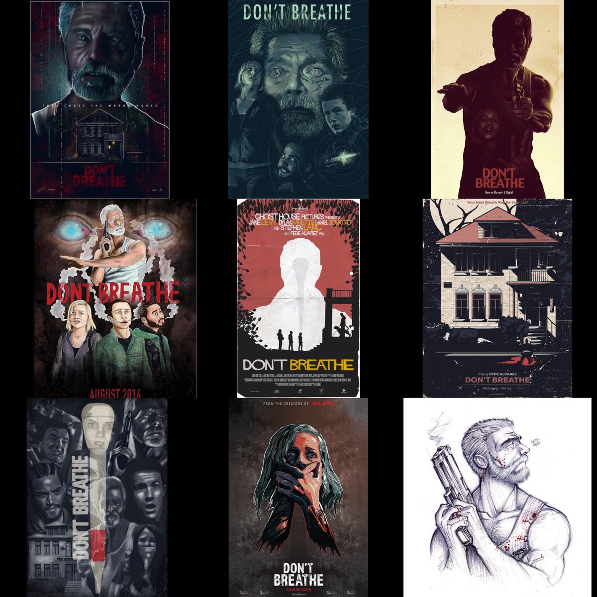 TalkSomeHorror's tweet photo. Amazing Don’t Breathe Artwork. If you know the artist please tag them so I can give them credit!
#talksomehorror #horror #podcast #horrorpodcast #horrorpage #horrormovie #horrorfan #horrorfilm #movie #film #moviereview #art #artwork #horrorart #horrorartwork #fanart #dontbreathe https://t.co/uUmp8eohMc