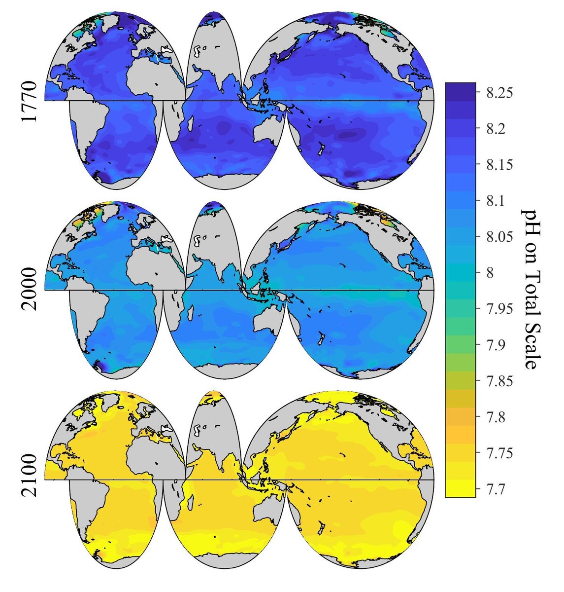 SustainableUMD's tweet photo. Is Earth Losing a Key Buffer Against #ClimateChange?
@UofMaryland Team Produces Detailed Maps of Rising #OceanAcidity Since 1750 Learn more at https://t.co/AarJJYYaMz https://t.co/HNUKhRrGoB