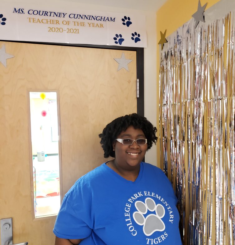 New CollegePark ES (@newcollegepk_es) on Twitter photo 🥁 🥁 Drum Roll Please.... let us brag on our 2020-2021 Teacher of the Year! Ms. Cunningham. She is a wonderful, creative, community connected, champion for learning! <a href="/THRIVE_SLC/">Thrive</a> <a href="/dr_otway/">Dr. Maisha Otway (Ed.D)</a> <a href="/shantarawcrooks/">Shantara Whitaker Crooks</a> <a href="/vmajdoub/">Vanessa Majdoub</a> 🥁 🥁 Drum Roll Please.... let us brag on our 2020-2021 Teacher of the Year! Ms. Cunningham. She is a wonderful, creative, community connected, champion for learning! <a href="/THRIVE_SLC/">Thrive</a> <a href="/dr_otway/">Dr. Maisha Otway (Ed.D)</a> <a href="/shantarawcrooks/">Shantara Whitaker Crooks</a> <a href="/vmajdoub/">Vanessa Majdoub</a>