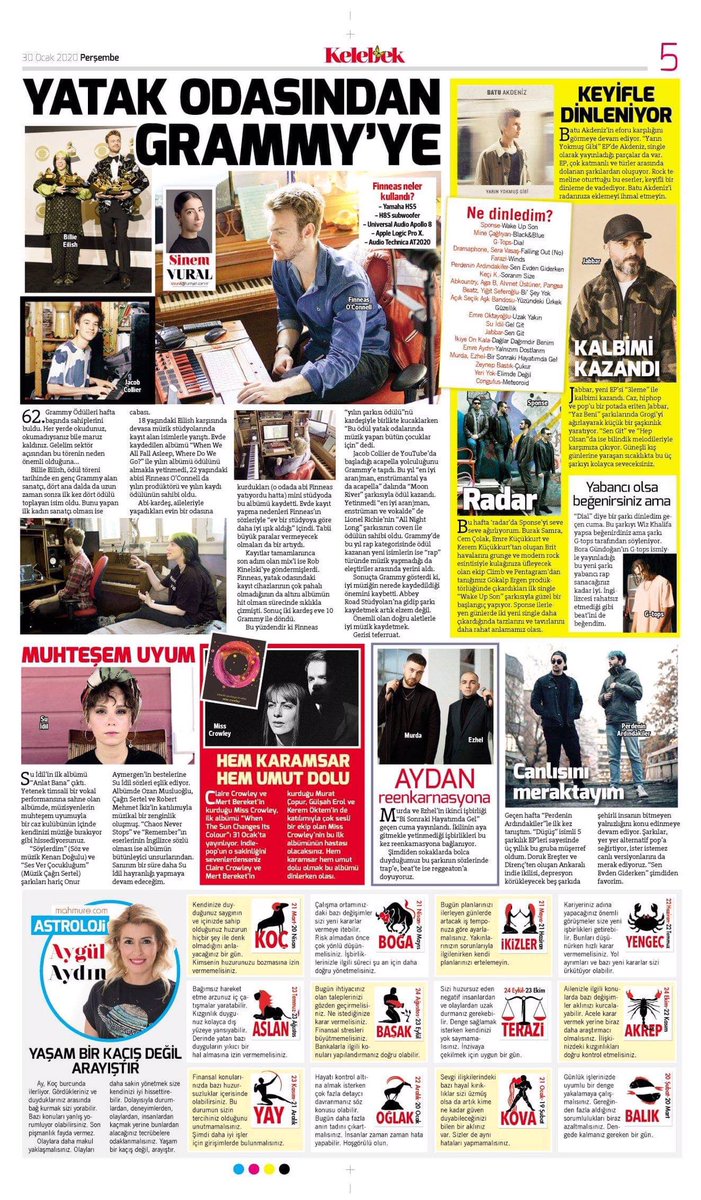 misscrowleynews's tweet photo. “Both melancholic and full of hope.”

Miss Crowley is on @Hurriyet 
Thanks @framebuaz for the feature!
/
“Hem karamsar hem umut dolu.”

Miss Crowley Hürriyet Kelebek’te.
Sinem Vural’a teşekkürler! https://t.co/YPM6ke97wO