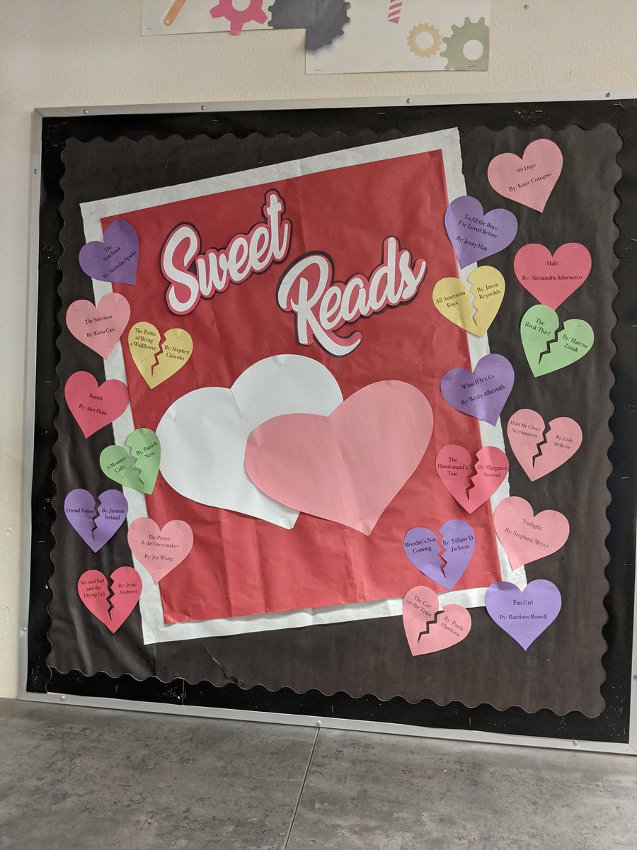 It's February, so we've got some #SweetReads on display! #librarydisplay