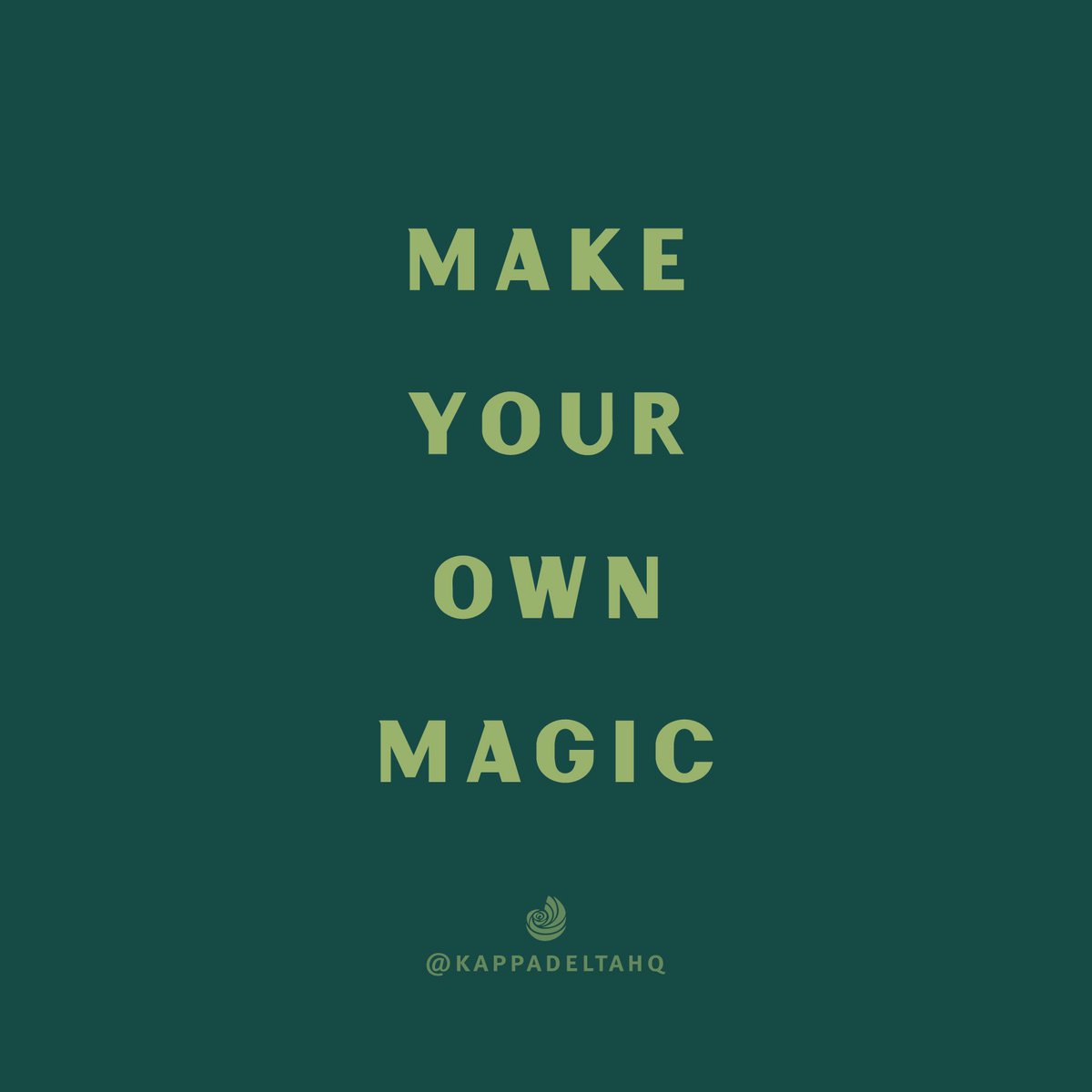 Make this week magical! #KDBCIA #MotivationalMonday