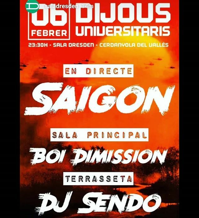 📍 Cerdenyola del Vallés, Barna
🕐 23:00h

Mencioneu en comentaris a les amigues que cregueu que els interessa el concert!
.
.
.
#llibertatdexpressió 
#antifeixisme
#musicaencatalà
#concertsbarcelona
#concertsppcc ift.tt/2RTjCIp